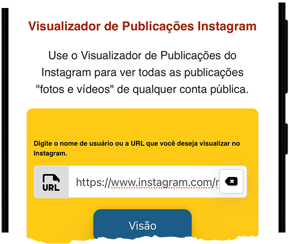 Visualizador de Postagens do Instagram HD
